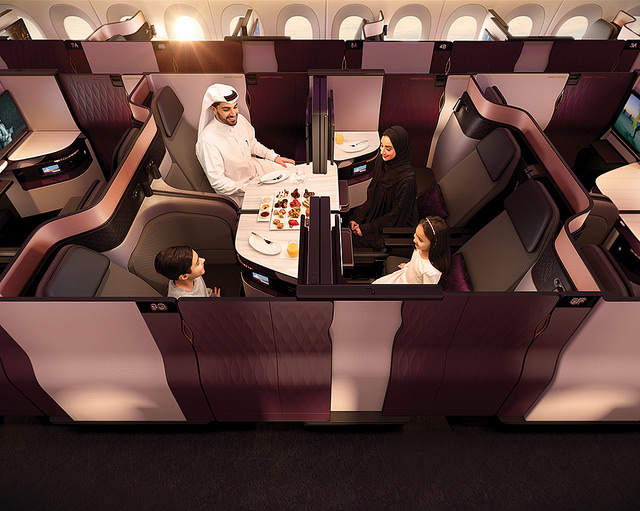 What to Know About Qatar Airways 'Qsuites' CheapOair MilesAway