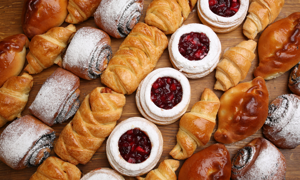A selection of French pastries and sweets