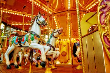 Old-fashioned carousel