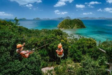Zip lining