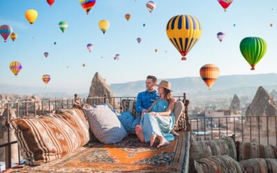 Couple on their honeymoon