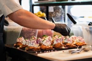 Cooking Danish open sandwiches