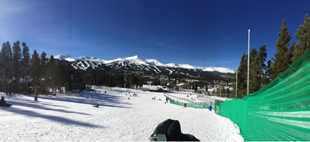 Snow-tubing in the rockies